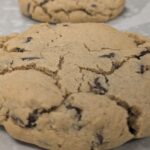 Gluten-free vegan chocolate chip cookie.